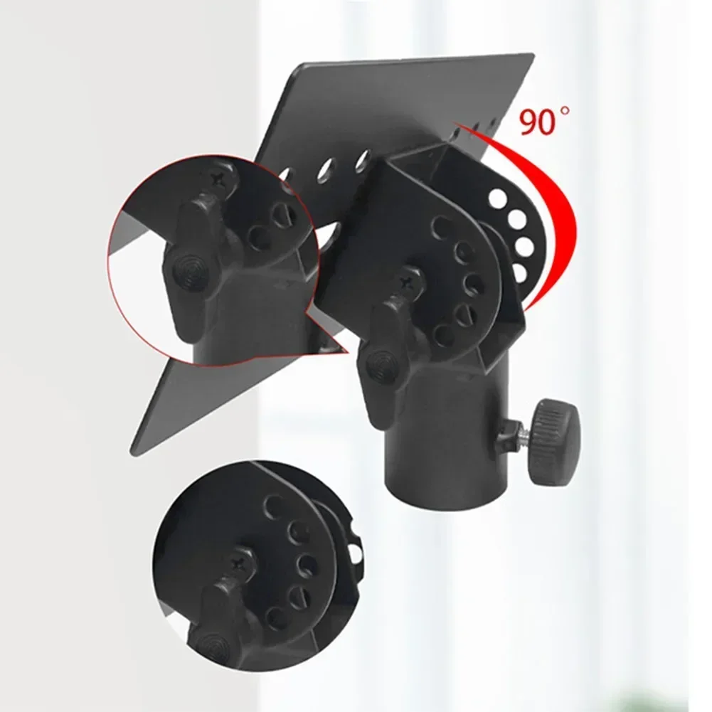 Rotatable 35mm Metal Mount Tripod Pole DJ Speaker Stand Adapter Top Cap Mounting Base Tripod Pole Parts