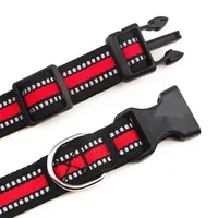 Dog Collar Nylon Collars for Dogs Walking Waterproof Pet Collar Reflective Dog Collars Adjustable Dogs Harness Chain Pet Product 6
