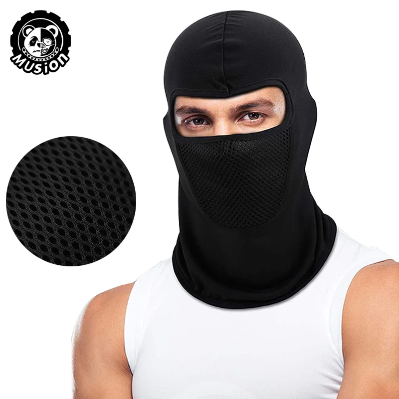 Musion alaclava Full Mask Cycling Face Mask with mesh Sunscreen Headgear for Climbing Skiing Fishi