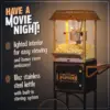 Popcorn Maker Machine - Professional Cart With 10 Oz Kettle Makes Up to 40 Cups - Vintage Theater Style - Black 3