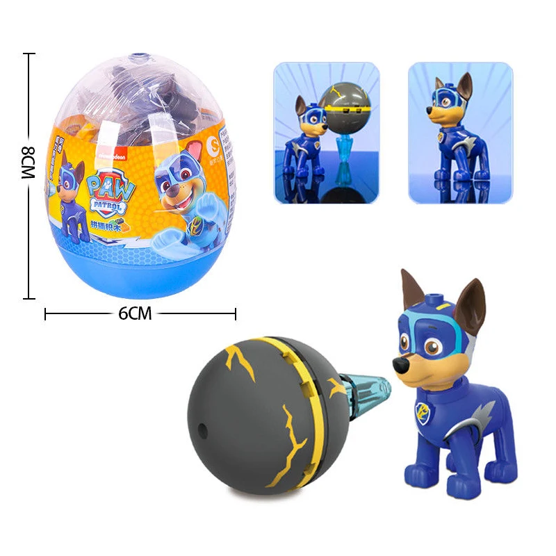 Building Blocks Toys, Paw Patrol Action Figure Toys: 4Pcs/Set Paw Patrol Egg Block Patrulha Canina Action Figure Chase Marshall Skye Rubble pow patrol Supercar Children Toy Gifts