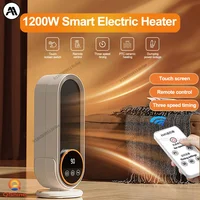 Умный обогреватель с сенсорным экраном 1200 Вт — пульт дистанционного управления, таймер, портативный электрический обогреватель для дома/офиса — изображение 2