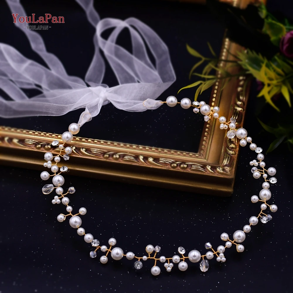 TOPQUEEN Bridal Belts for Wedding Handmade Pearls Belts for Girlfriend Elegant Beaded Crystal Belts for Dresses Jewelry SH03