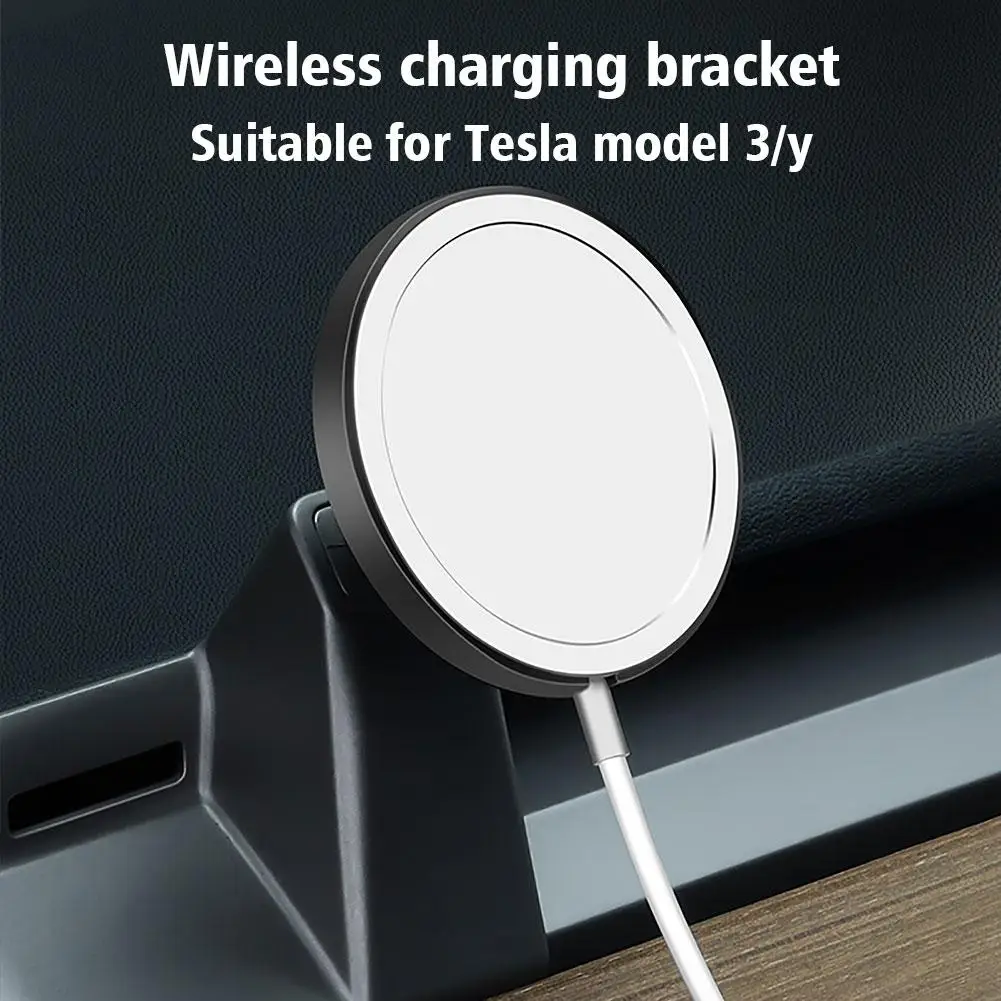 Für magsafe kabelloses schnelles Aufladen magnetischer Autotelefon halter  GPS Navigation Telefonst änder Auto Armaturen brett halterung für Tesla  Modell 3/y - AliExpress