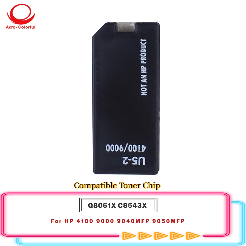 

Universal Version 30K Q8061X C8543X Compatible Reset Toner Chip Apply to HP 4100 9000 9040MFP 9050MFP Laser Printer
