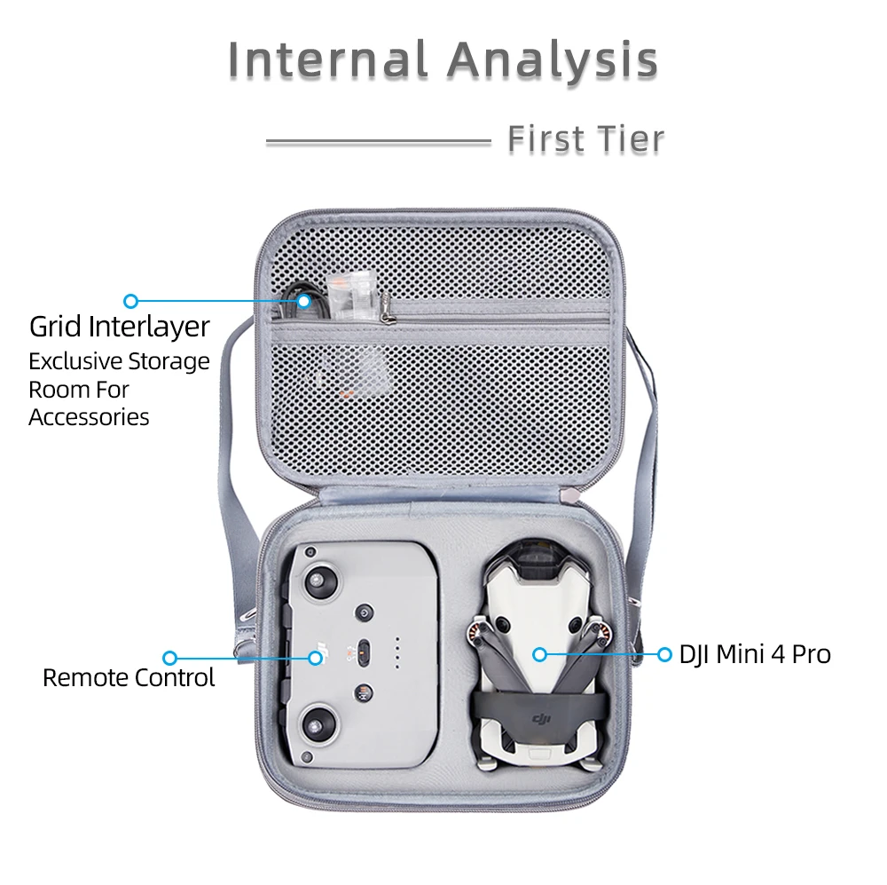 Portable Shoulder Storage Bag DJI Mini 4 Pro Travel Carring Case Handheld Bag Box Mini 4 Pro RC 2 Drone Accessories drone accessories drone storage bag drone storage case
