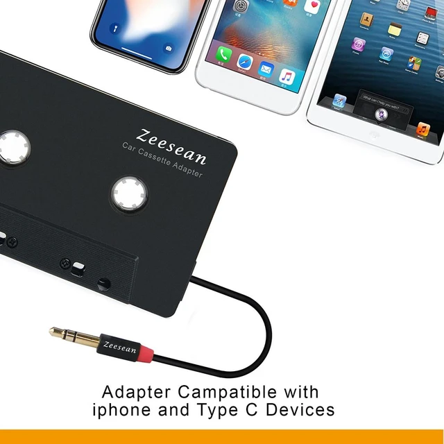 Car Adapter with 3.5mm Headphone Jack Tape AUX Adapter for Boombox Stereo  Universal Car Audio Premium - AliExpress