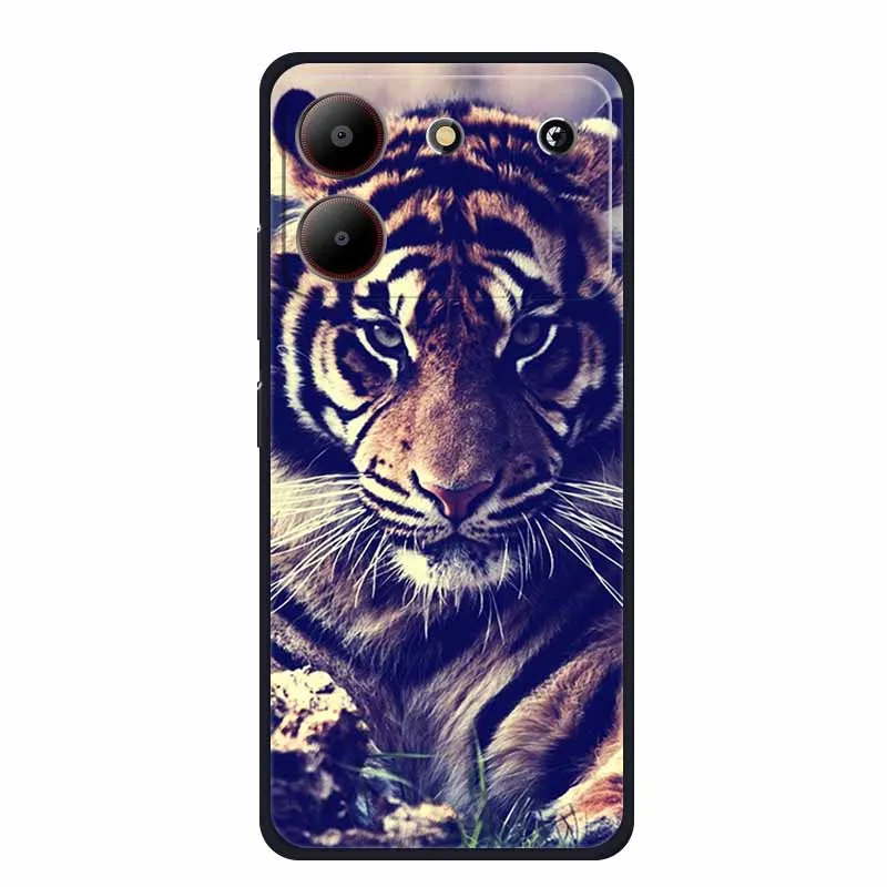 Sleek Black Silicone Soft Back Cover Case