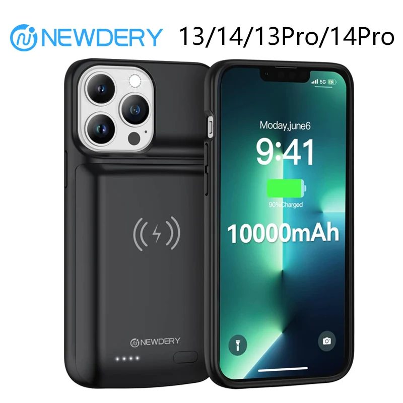 NEWDERYBatteryCaseForiPhone131413Pro14ProPortablePowerBank