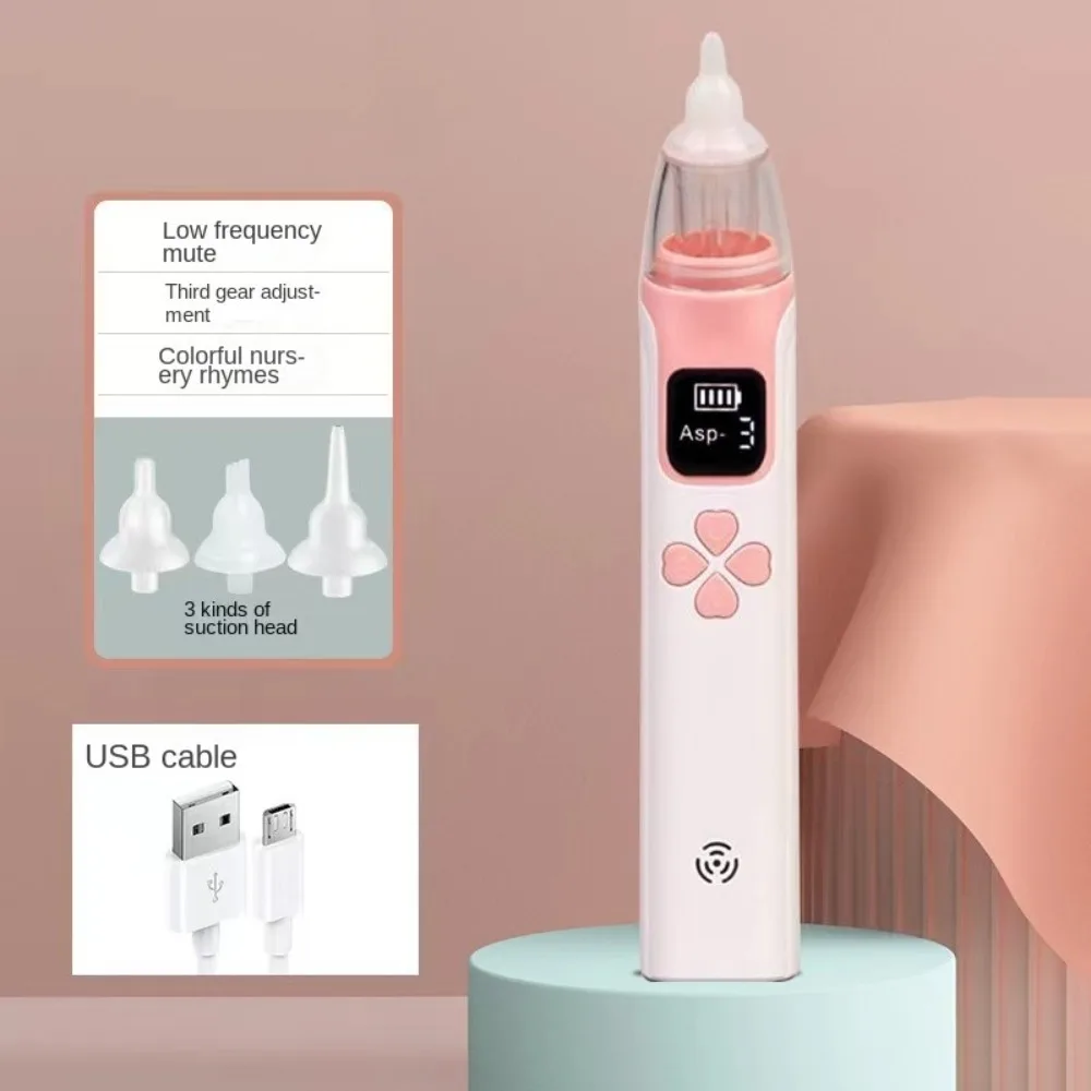 Electric Baby Nasal Aspirator Safety USB Charging Baby Nasal Inhaler Silent Nasal Obstruction Rhinitis Nose Cleaner For Newborns