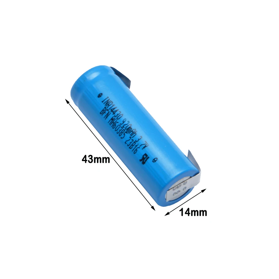 Vhbw Li-Ion Battery 650mAh (3.7V) For Shaver Philips HS8020, HS8040, HS8060, HS8070, HS8420, HS8420/23, HS8440, HS8460 As KR112RRL, US14430VR