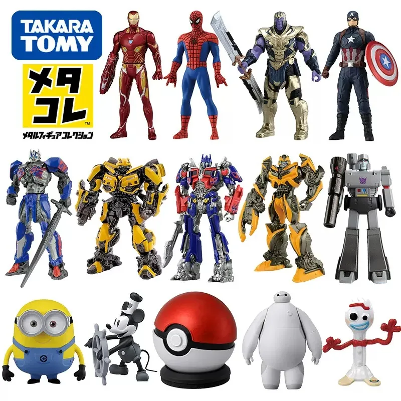 

TAKARA Tomy Dummy Marvel Alloy Doll Transformers Iron Man Bumblebee OP Mini Handheld Model Pendant Toy Gift