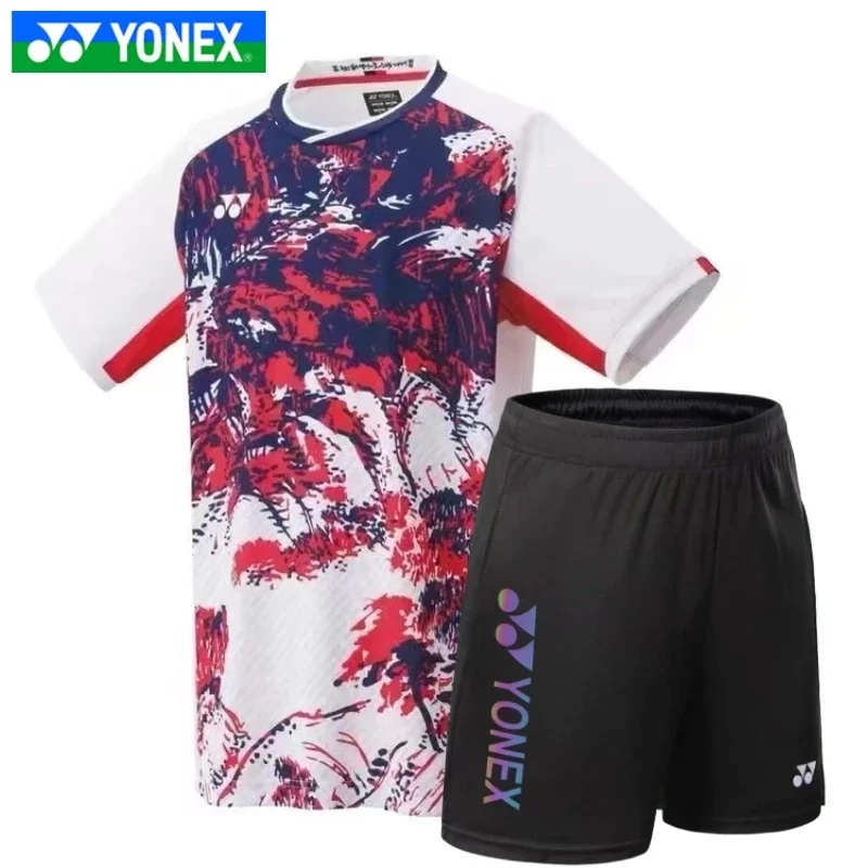 Badminton Shorts Badminton Shirt NEW Yonex man shorts Badminton Competition Training Suit Quick-drying Breathable Sweat-absorbent Top Short-sleeved T-shirt