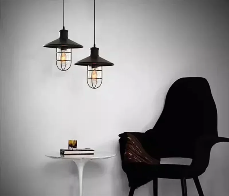 Description Picture 3 of itemLoft American Industrial Style Restaurant Retro Lamps Simple Creative Bar Clothing Store Creative Warehouse Birdcage Chandelier