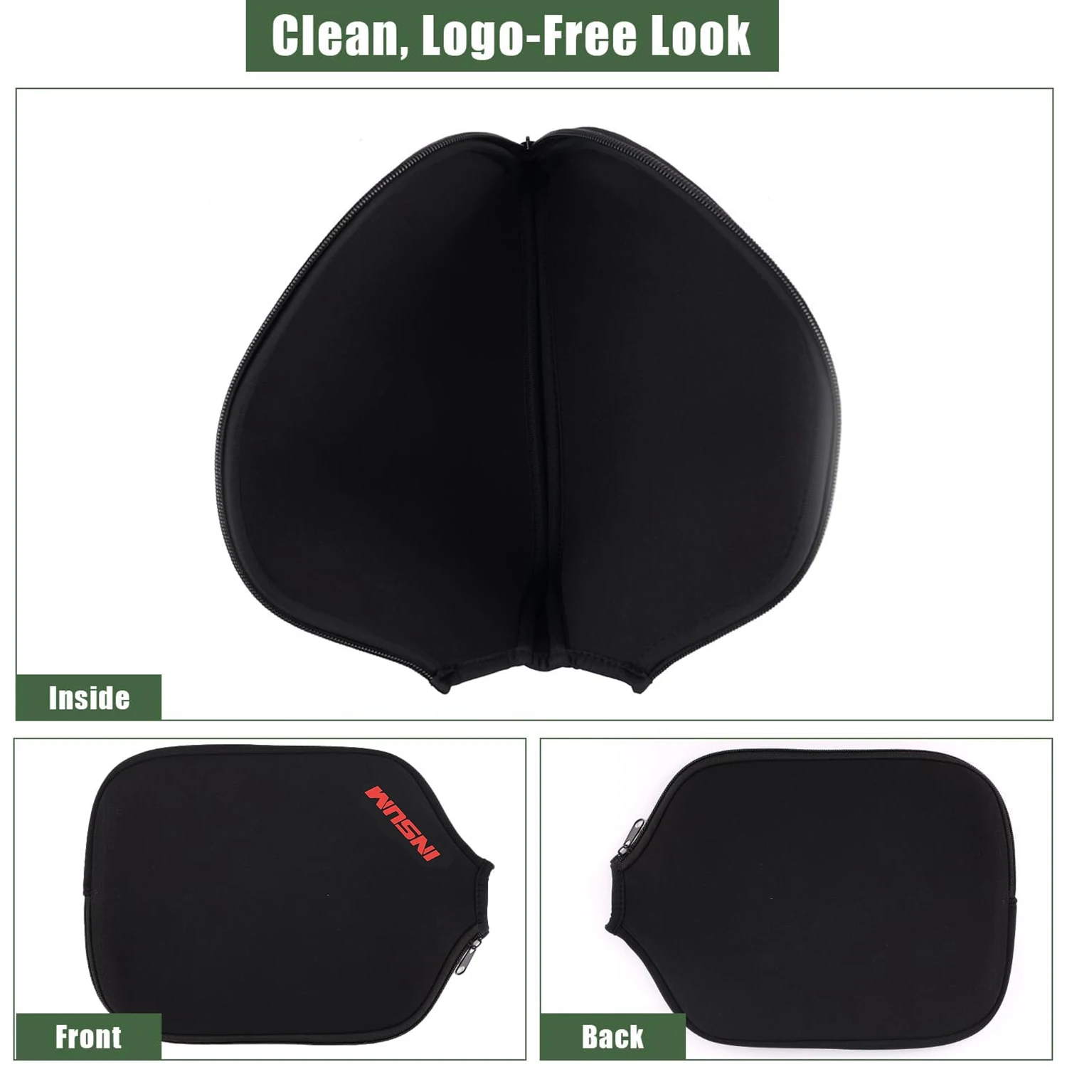 Pickleball Paddle Covers 1-2Pcs Universal Size Neoprene Racket Sleeve Storage Bag 8.26x11.4 inche