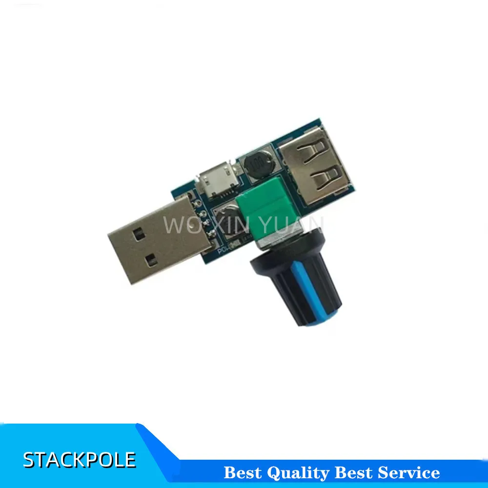 

Mini USB Fan Governor Wind Speed Controller Air Volume Regulator Cooling Mute Multi Function Fan Speed Switch Module DC 5V