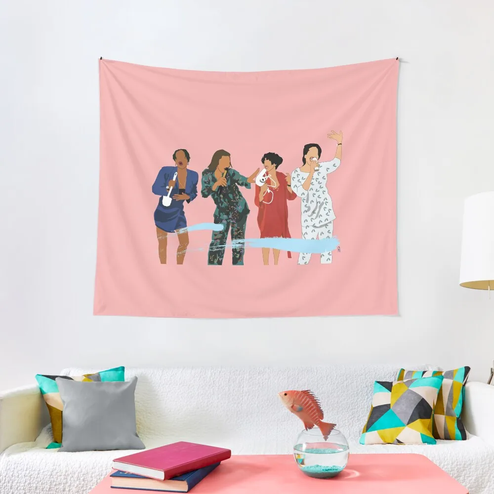 

Living Single - My Girls Got 'em Tapestry Wall Mural Aesthetic Room Decorations Tapestry