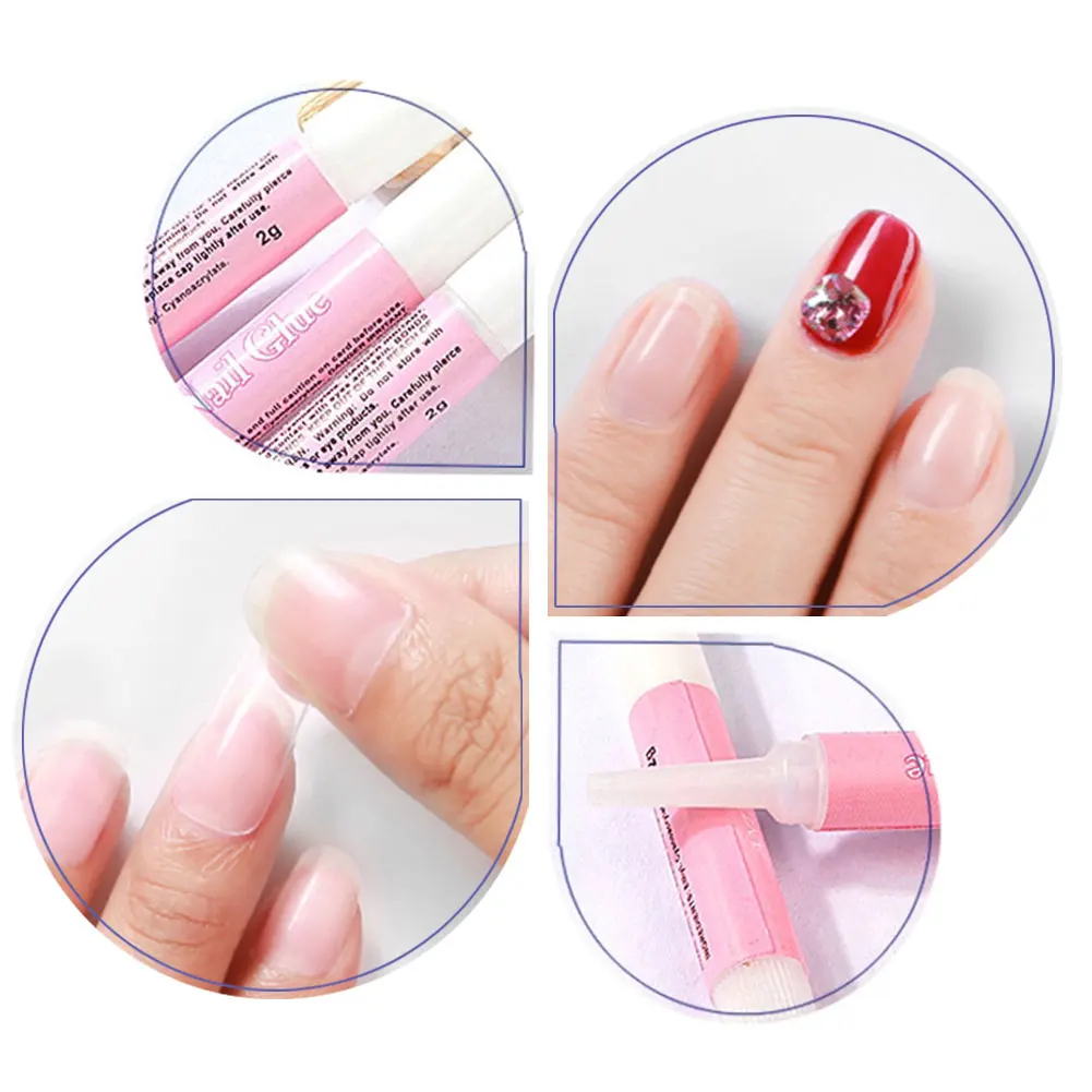 1PC 2g  Beauty Nail Glue Professional Beauty Nail Decorate Tips Acrylic Glue Super Strong Adhesive Fast Dry Nail Art Glue 5