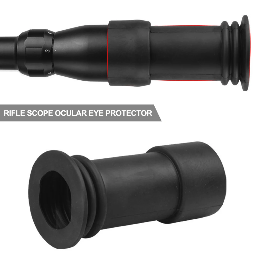 1Pc Hunting Riflescope Rubber Eyeshade Scalability Sight Eyeguard Tactical Optics Sight Eye Protector Cover Gun Accessaries