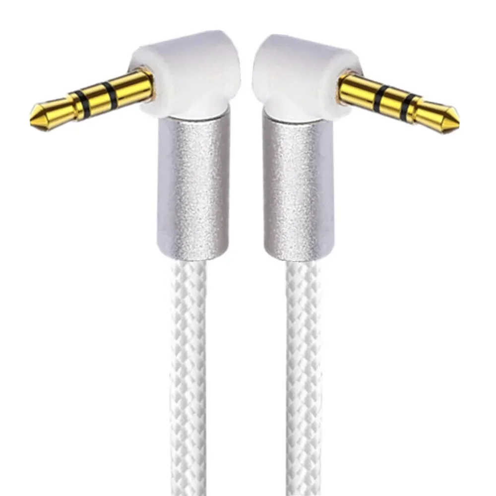 Right Angle 3.5mm Stereo Aux Audio Cable