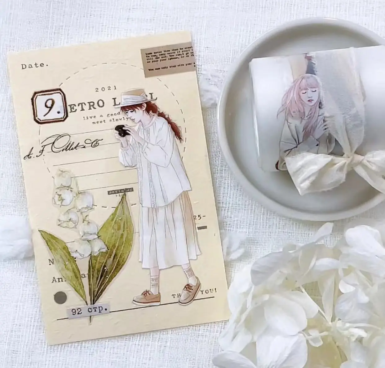 Schöne Frühjahr Täglichen Washi PET Band für Planer Karte, Die DIY Scrapbooking Plan Dekorative Aufkleber – Detail 5