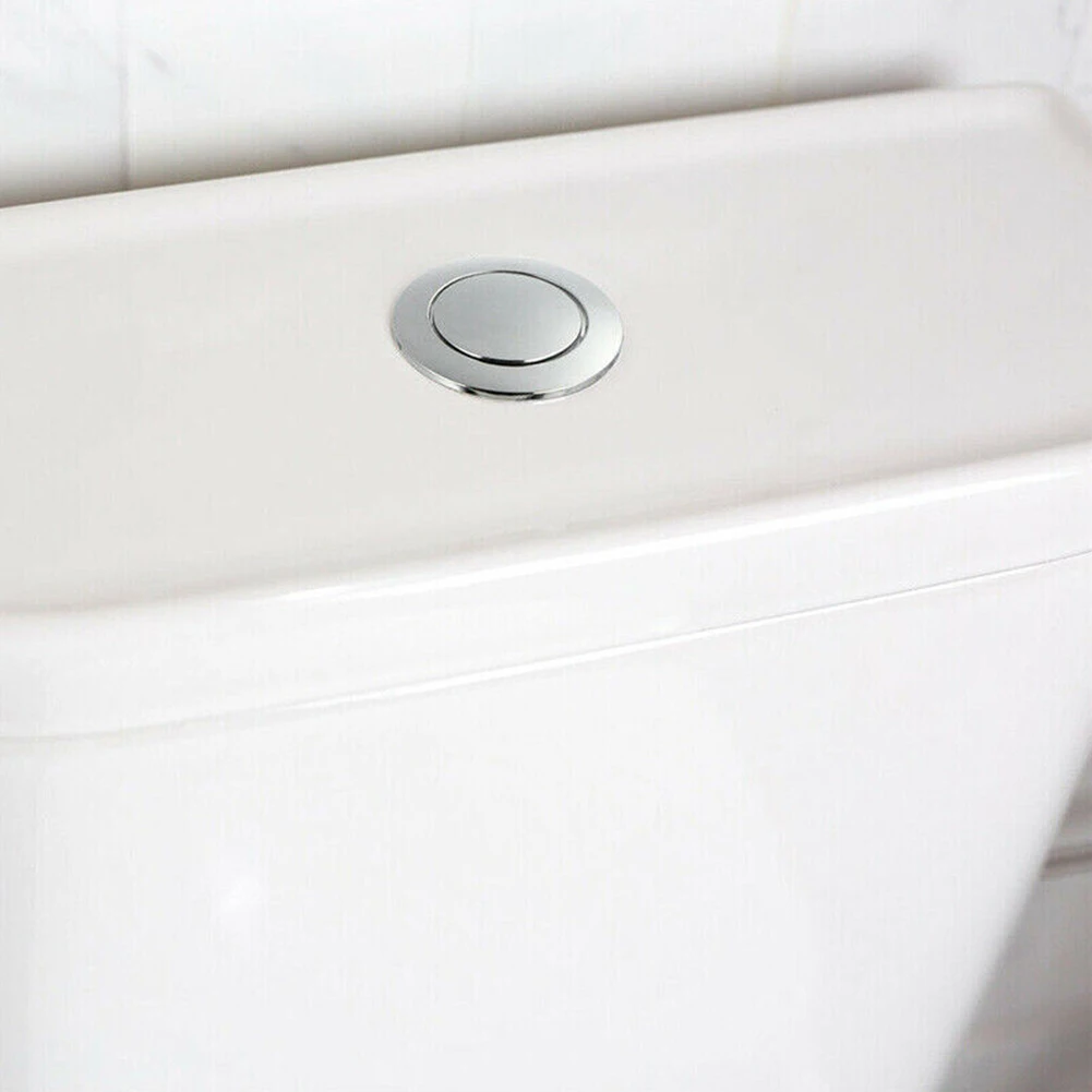 Toilet Flush Button Push Button Switch 1pc 38mm Bathroom Toilet Push Button Single Flush Button Toilet Water Tank ABS Universal Bathroom Accessories