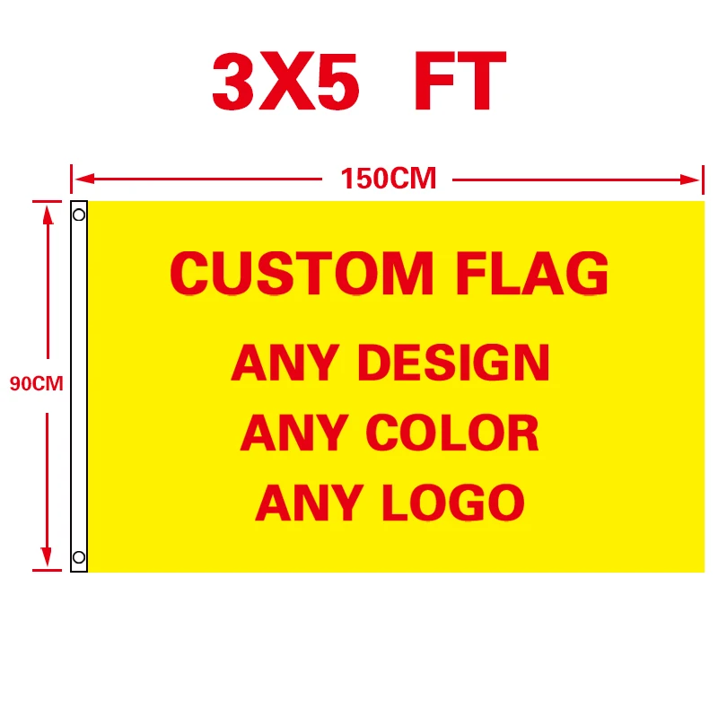 

free shipping custom flag 120*180cm Polyester Customize Flags And Banners