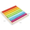 Wooden Montessori Teaching Aids Math Toys Color Fraction Sticks Kindergarten Early Education Learning Educational Toys For Kids 6