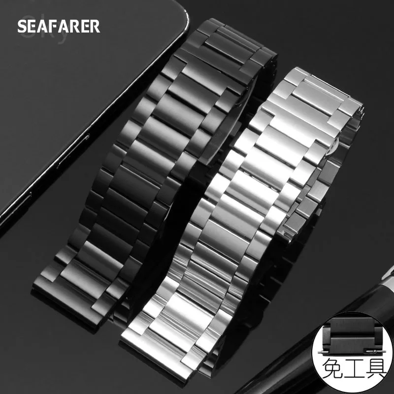 Good Value Gold-Tone Stainless Steel 21 mm Watch Band SNK642K1_K0007264 main image 1