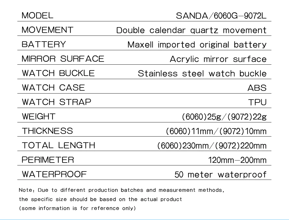 SANDA 9072 Mini Simple Student Watch Soft TPU Light Fashion Waterproof Luminous Quartz Women's Outdoor Sports Children's Watch