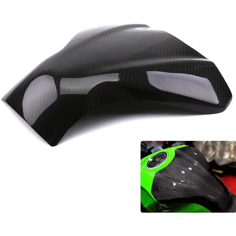 가와사키 NINJA400 2018 2019 용 탄소 섬유 오토바이 연료 탱크 커버 케이스, 가스 페어링 캡, 바디킷 쉘