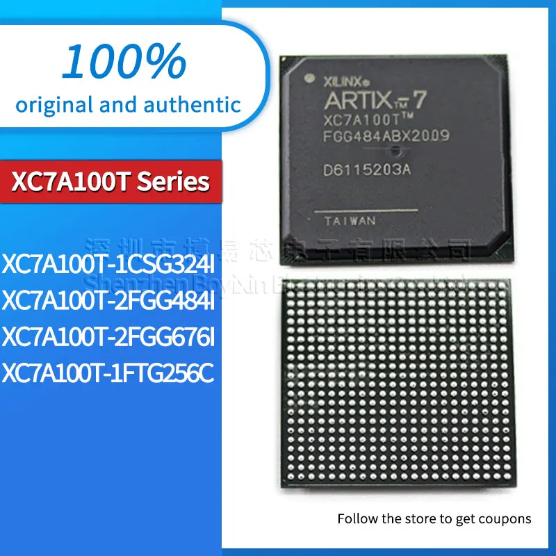 original spot xc7k160t 2fbg484c kintex 7 package fcbga 484 programmable ic chip fpga Original XC7A100T-1CSG324I XC7A100T-2FGG484I XC7A100T-2FGG676I XC7A100T-1FTG256C programmable logic IC chip BGA