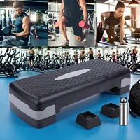 1Pair Adjustable Nonslip Fitness Step Pedal Base Aerobic Fitness Stepper Base Weight Bearing Training Accessory