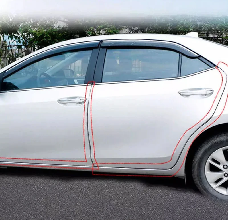 Auto U-förmige Türkante dekoratives Design Streifen Autotür Antikollisionsstreifen Autotür Universal Gummi Kratzschutz – Detail 4