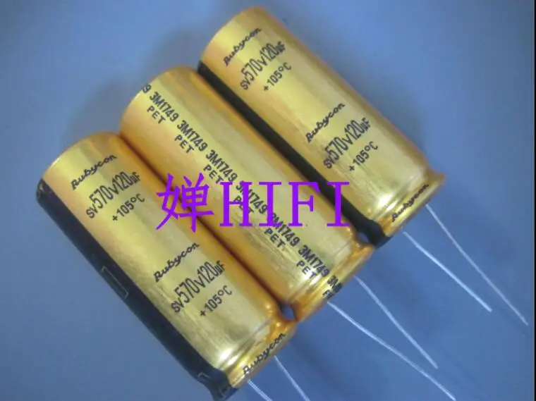 2PCS NEW  SV 570V120UF 18x45MM power amplifier filter 120UF 570V hifi audio 120uf/570v hot sale Gold replacement batteries