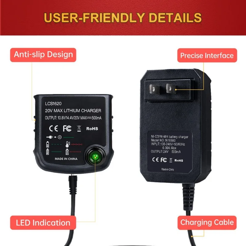 LCS1620 Ƭ ̿ ͸ , Black & Decker 10.8V 14.4V 20V ø LBXR20  帱 ũ̹  ͸ ׼