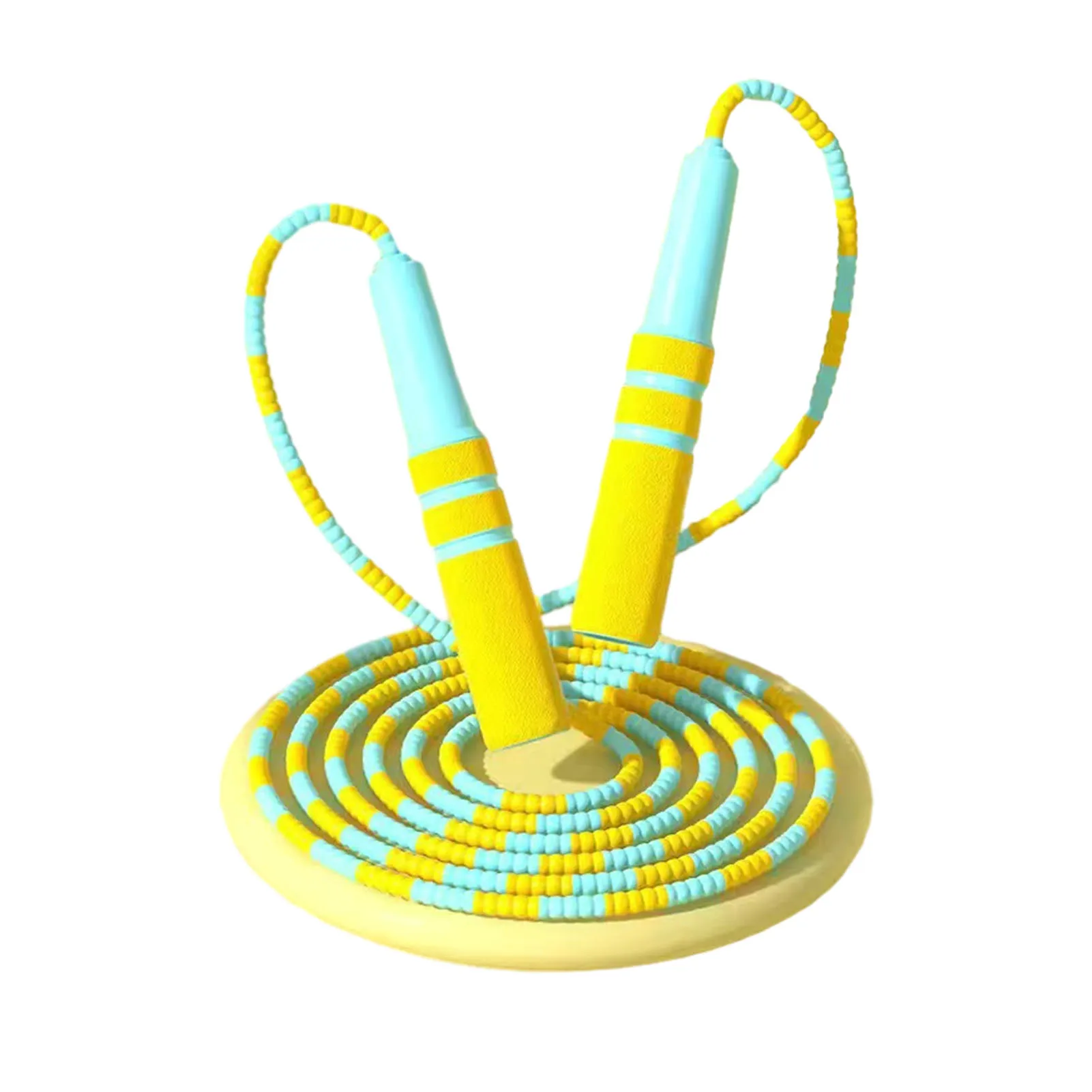 

Adjustable Jump Rope Lightweight Jump Rope with Soft Beaded Segment for Fitness Home Exercise