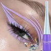 Liquid Blue Eyeliner Pencil Ultra-thin Long Lasting Quick Dry Smooth Rainbow Colorful Eye Liner Waterproof No Blooming Cosmetics 2