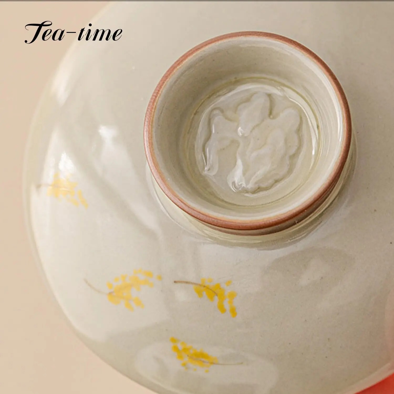 150ml Plant Ash Gaiwan Hand-painted Cute Rabbit Ceramic Ercai Tea Tureen Teacup Tea Bowl Anti-scald High-end Kung Fu Set