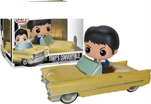 thumbnail image 4 of Figuras de acción de vinilo Funko Movies Rides Scarface TONY'S CONVERTIBLE Tony Montana # 86 Colección de modelos de juguetes para niños Regalo, 4 of 5