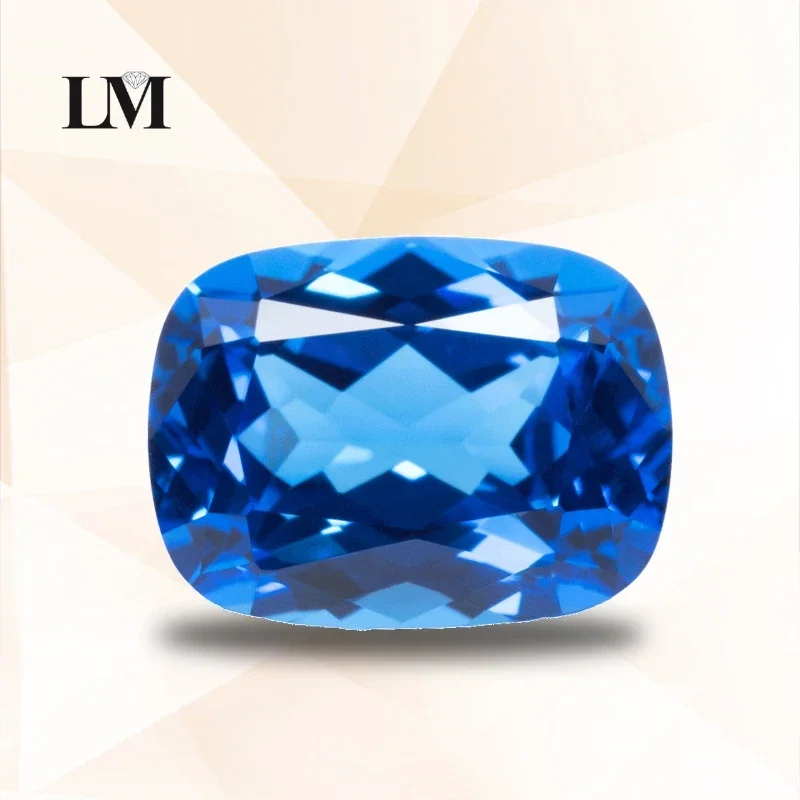 

Lab Grown Cobalt Spinel Rectangular Cushion Shape Blue Demon Color VVS1 Charms DIY for Jewelry Making Selectable AGL Certificate