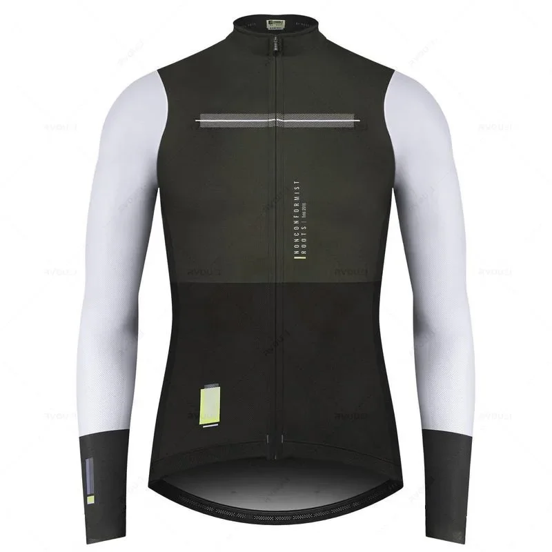 thumbnail image 1 of Nueva camiseta de ciclismo para hombre, camiseta de carreras para primavera y otoño, camisetas de manga larga para bicicleta de montaña, camisetas de secado rápido para ciclismo, 1 of 5