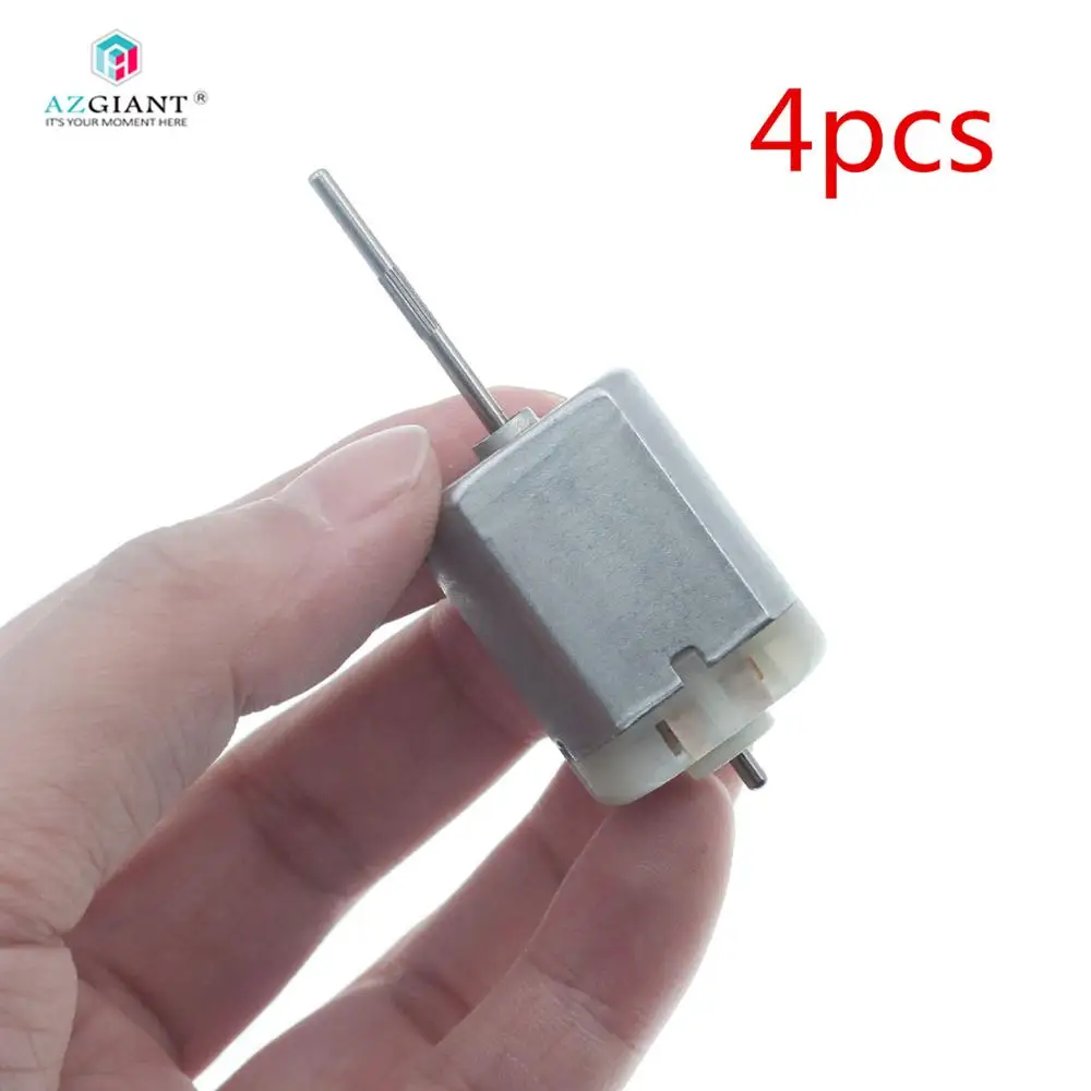 AZGIANT 4pcs/lot long knurled shaft 280 DC car door lock motor , ELV
