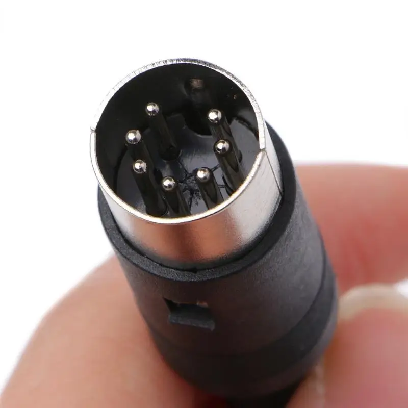 Universal Male DIN Plug Socket Connector for Chassis Cable Mounting (Multi-Pin Options)