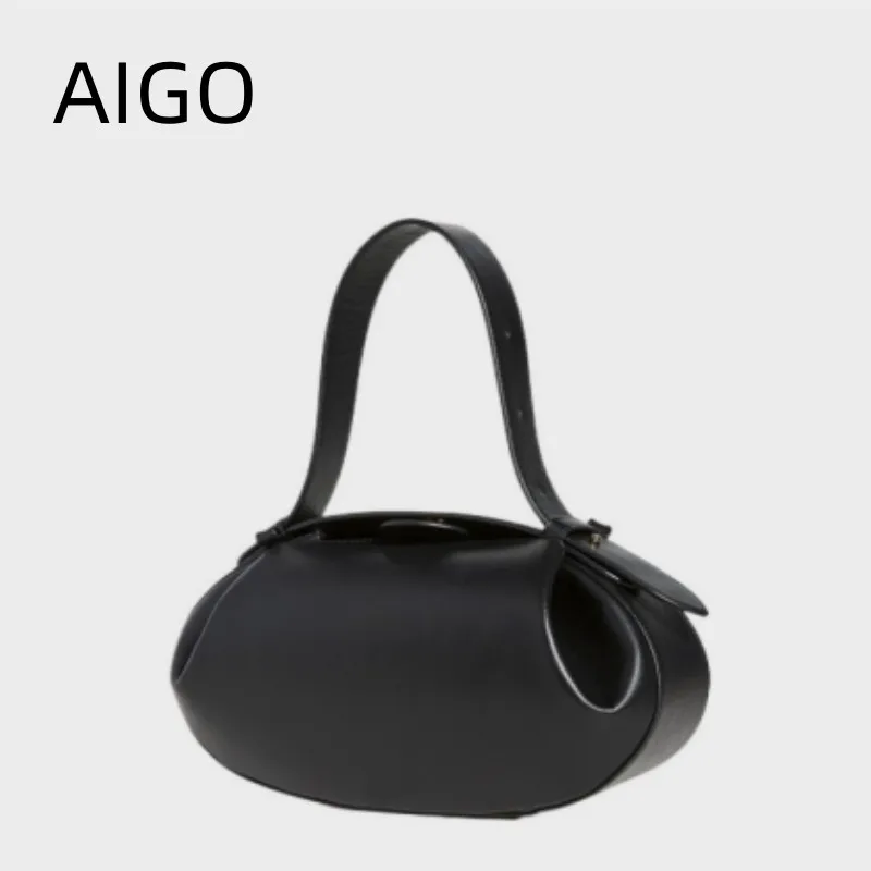 

AIGO Half Moon Designer Bags Luxury Bags For Women Handbags 2024 New High Quality Personality Fashion Shoulder Bag Bolas Hobo