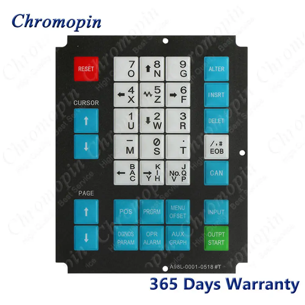 Interruptor de Teclado de Membrana A98l0001-0518 t para ge Fanuc A98l-0001-0518 t Operador Teclado