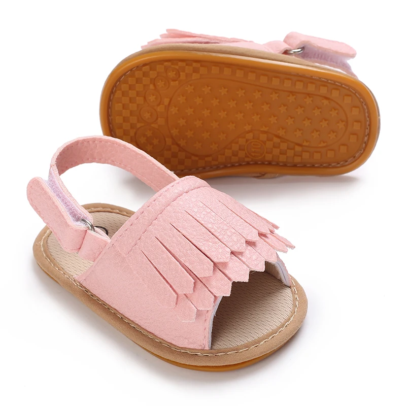 Kids Shoes Kids Sandals Baby Sandals Sandals and Clogs Summer Girl Baby Indoor Lace Sandals 0-15 Month Walking Shoes