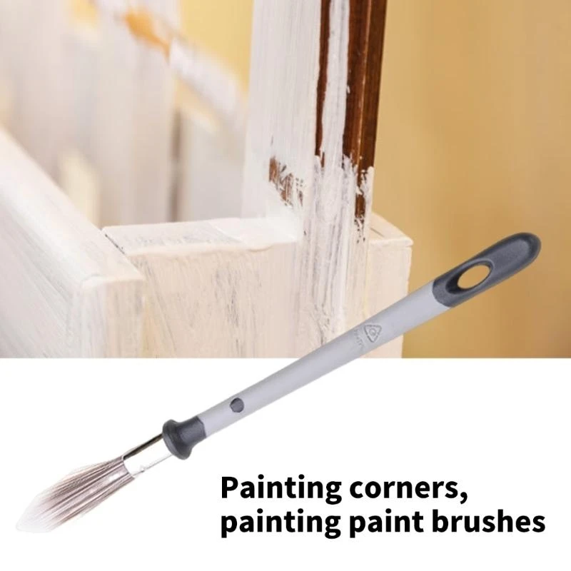 4Pcs Multipurpose Trim Paint Brush Set for High Performances Wall and Furniture Edging in Corners and Baseboards