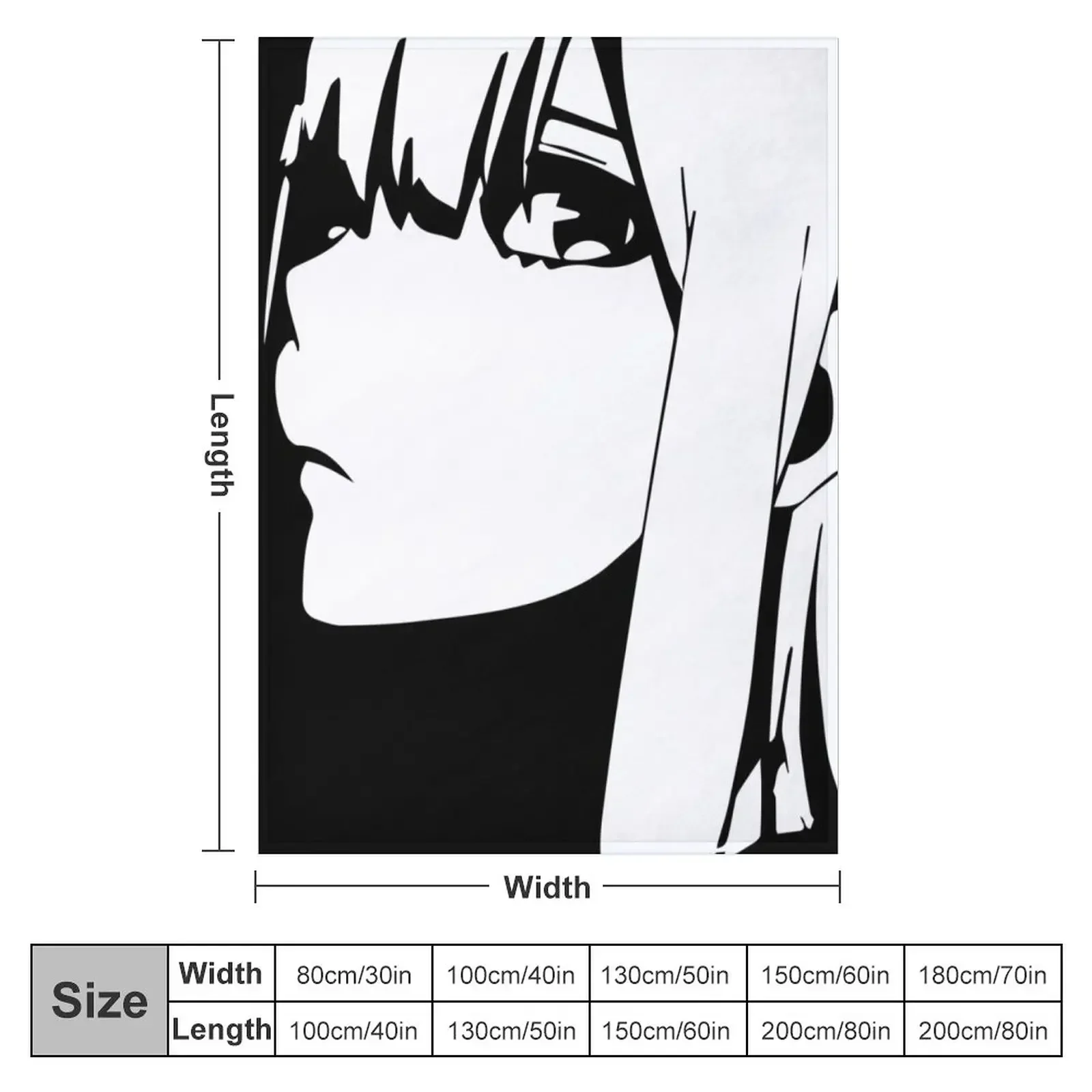 Darling in the Franxx - Zero 투 스로우 담요, 겨울 담요용 초대형 스로우