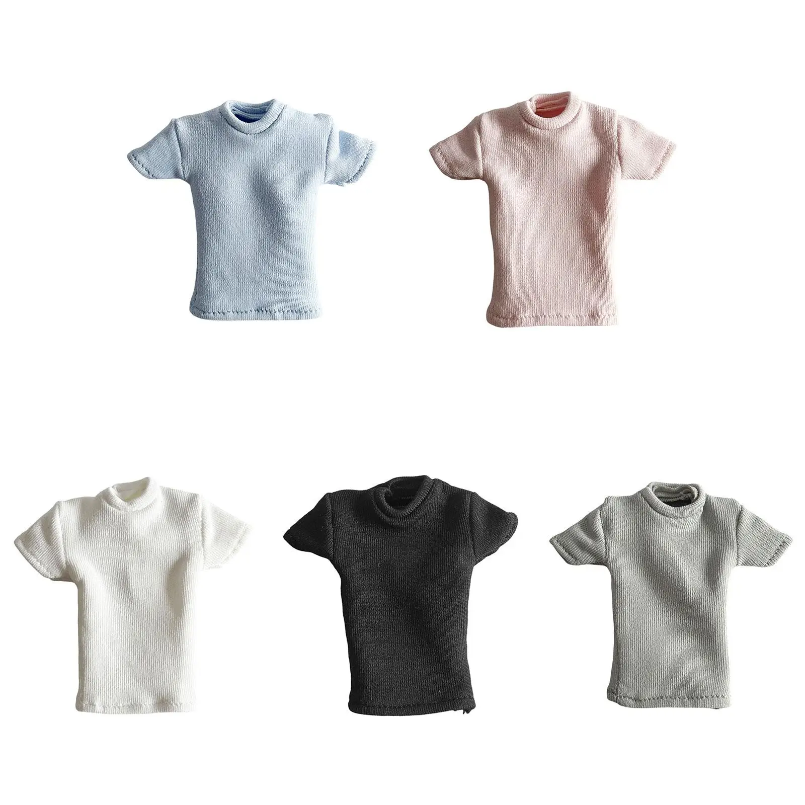 

1:12 миниатюрная одежда с коротким рукавом 1/12 Аксессуары для платья 6 дюймов